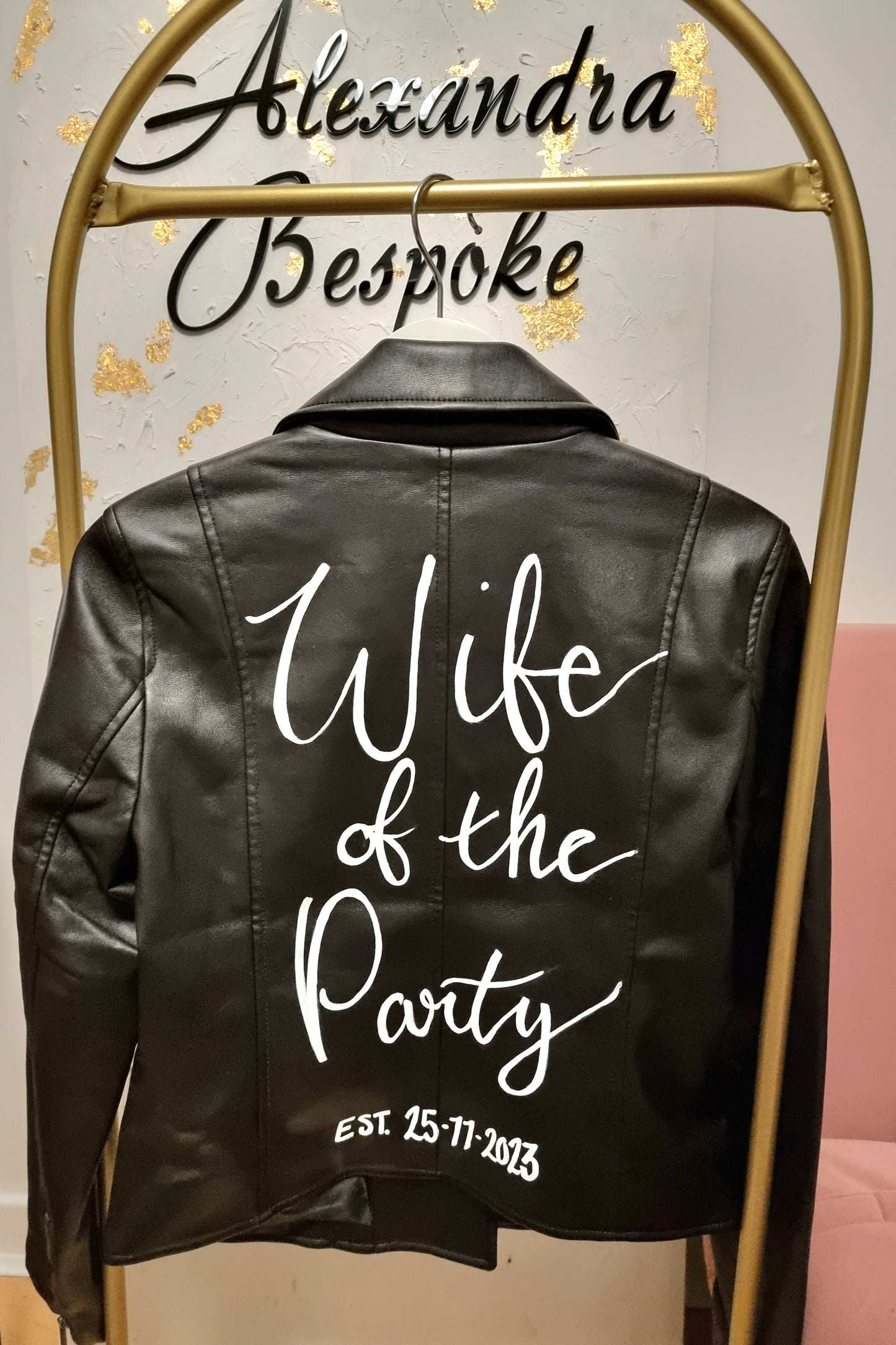 Custom Jacket Painting - Lettering Only