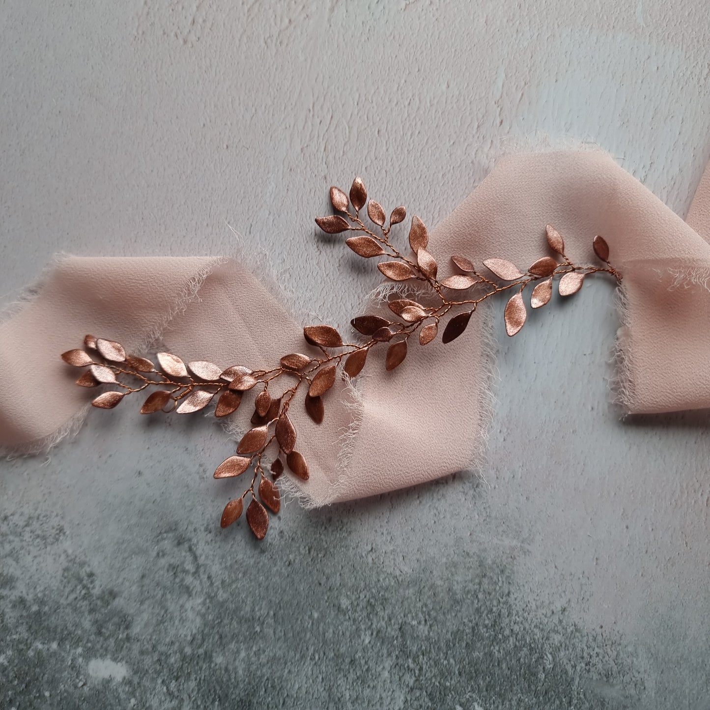 Enchanted Glass Branch Vine in Rose Gold