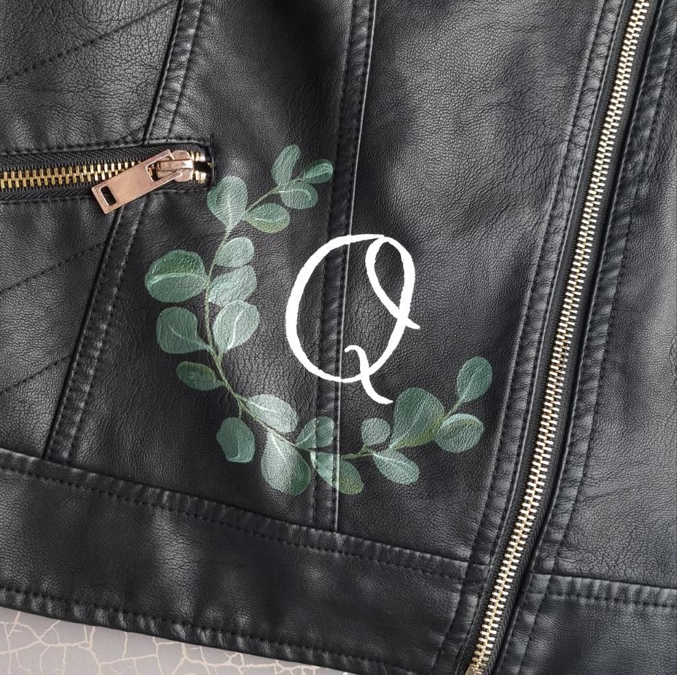 Custom Painted Jacket - Pocket/Lapel Design