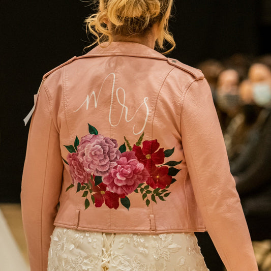 Custom Painted Jacket - Fully Customisable Floral Design
