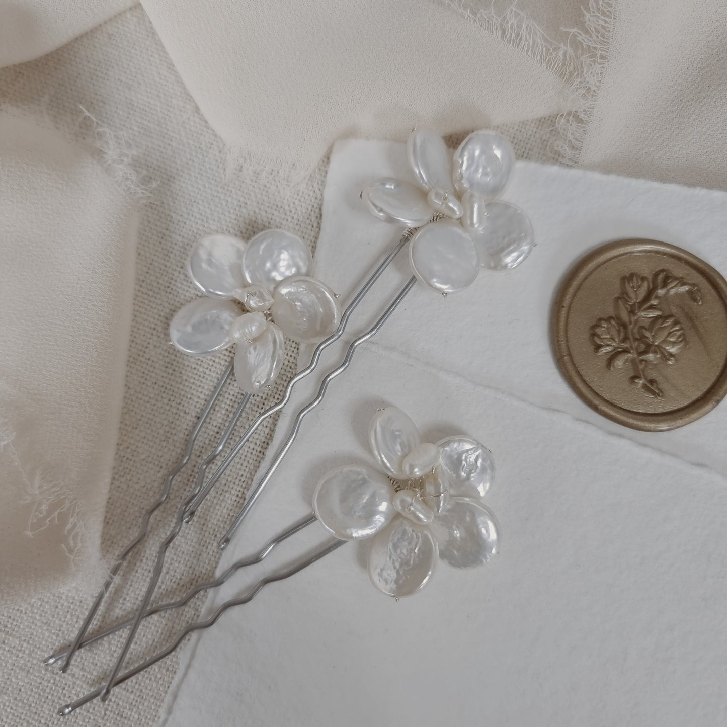 Set of 3 Moonblossom Hairpins