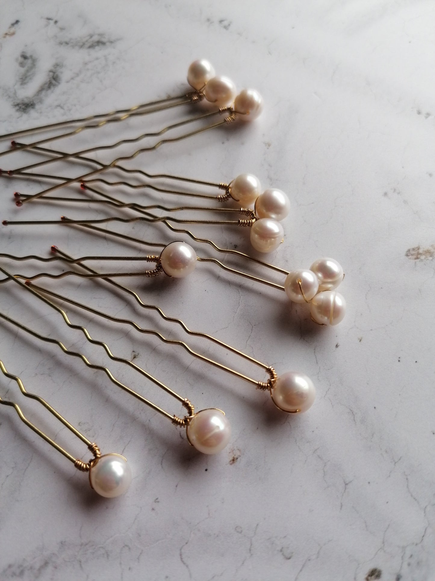Pearl Pins Set of 9