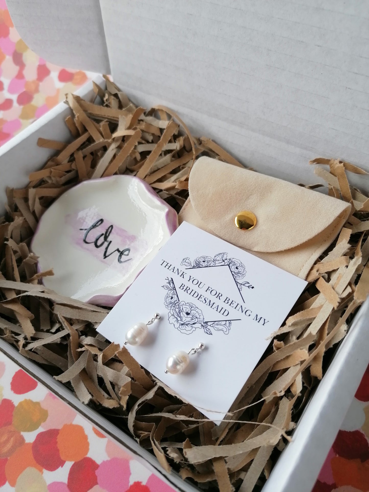 Teardrop Pearl Bridesmaid Gift Box