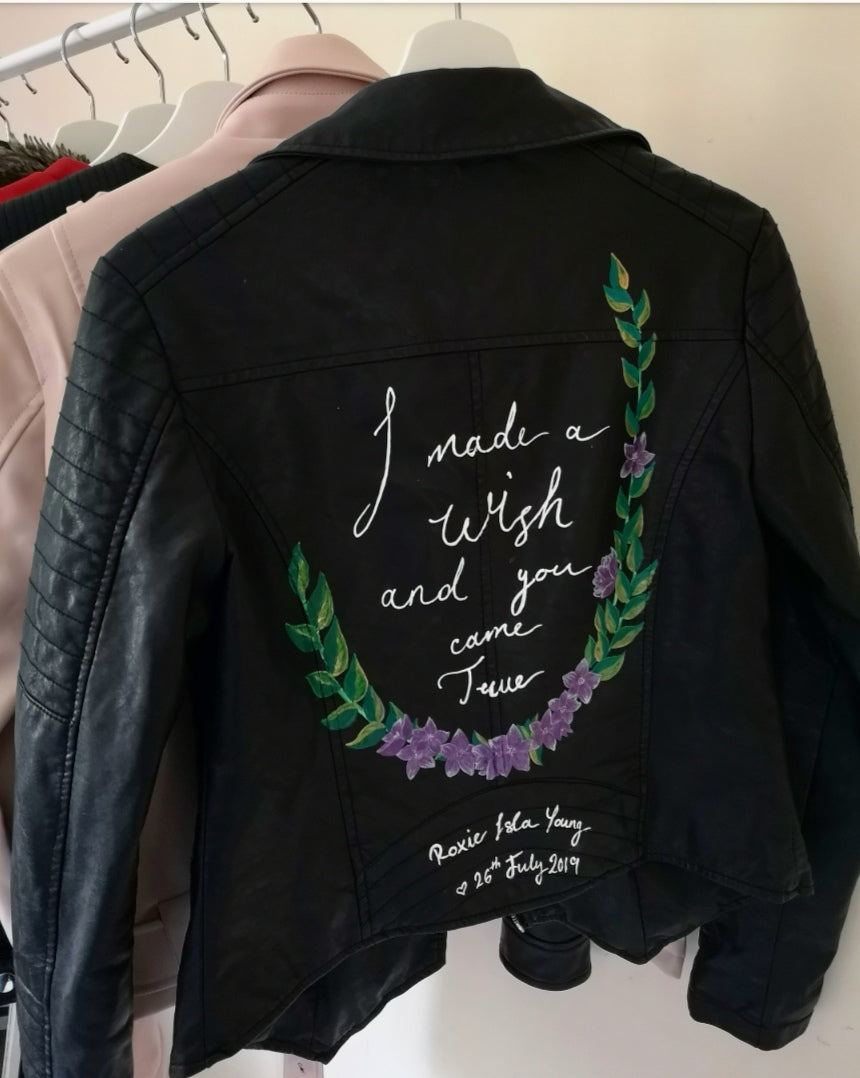 Custom Painted Jacket - Small Design